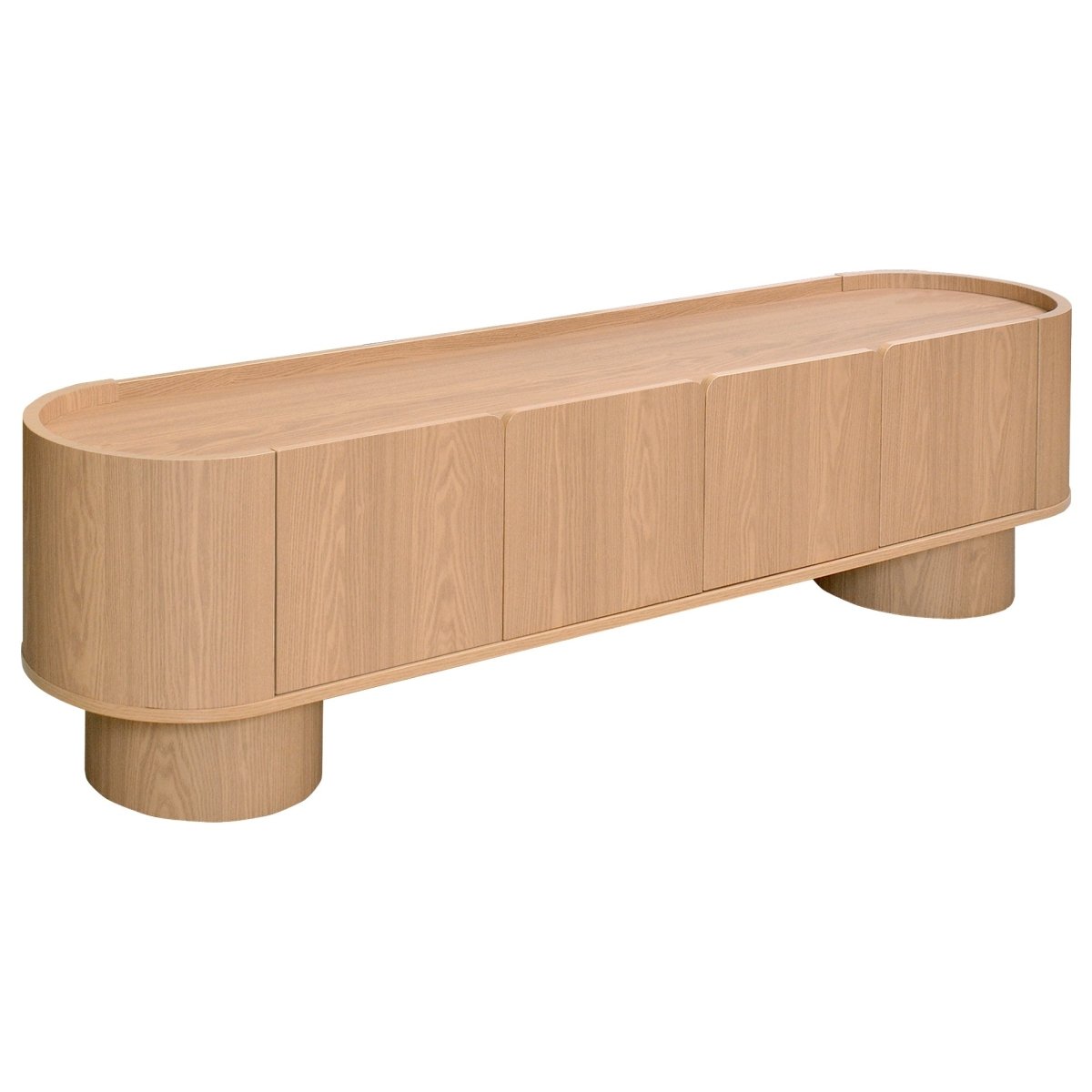 Rhea Oak TV Unit, 180 cm - Exclusivia