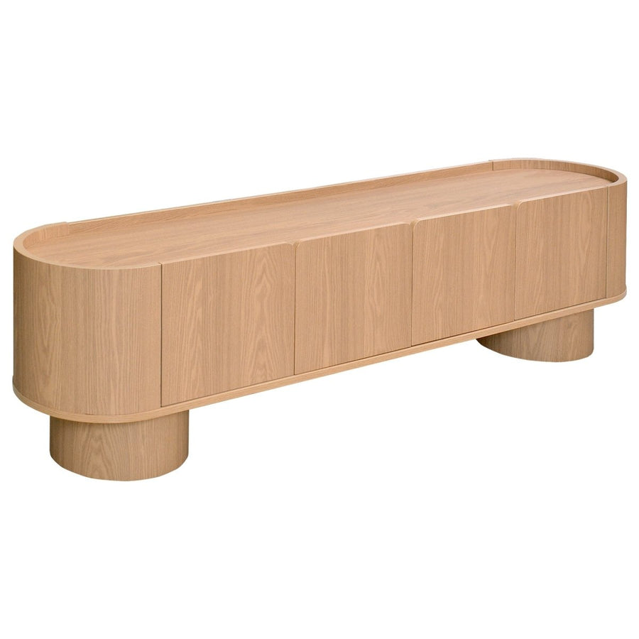 Rhea Oak TV Unit, 180 cm - Exclusivia