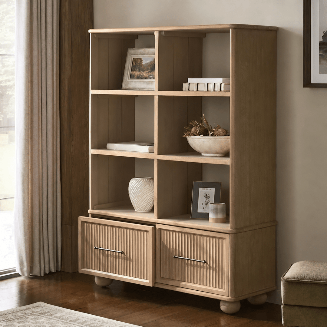RIDGE Modern Solid Wood Shelf - Exclusivia