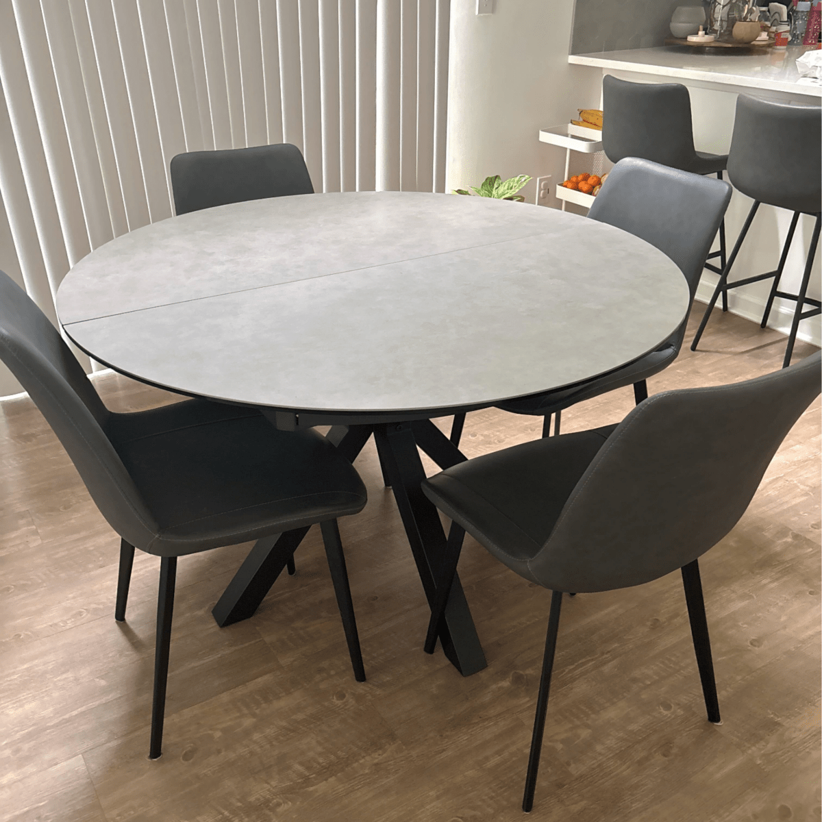 Rivaro Contemporary Leather Dining Chairs (Set of 2) - Exclusivia