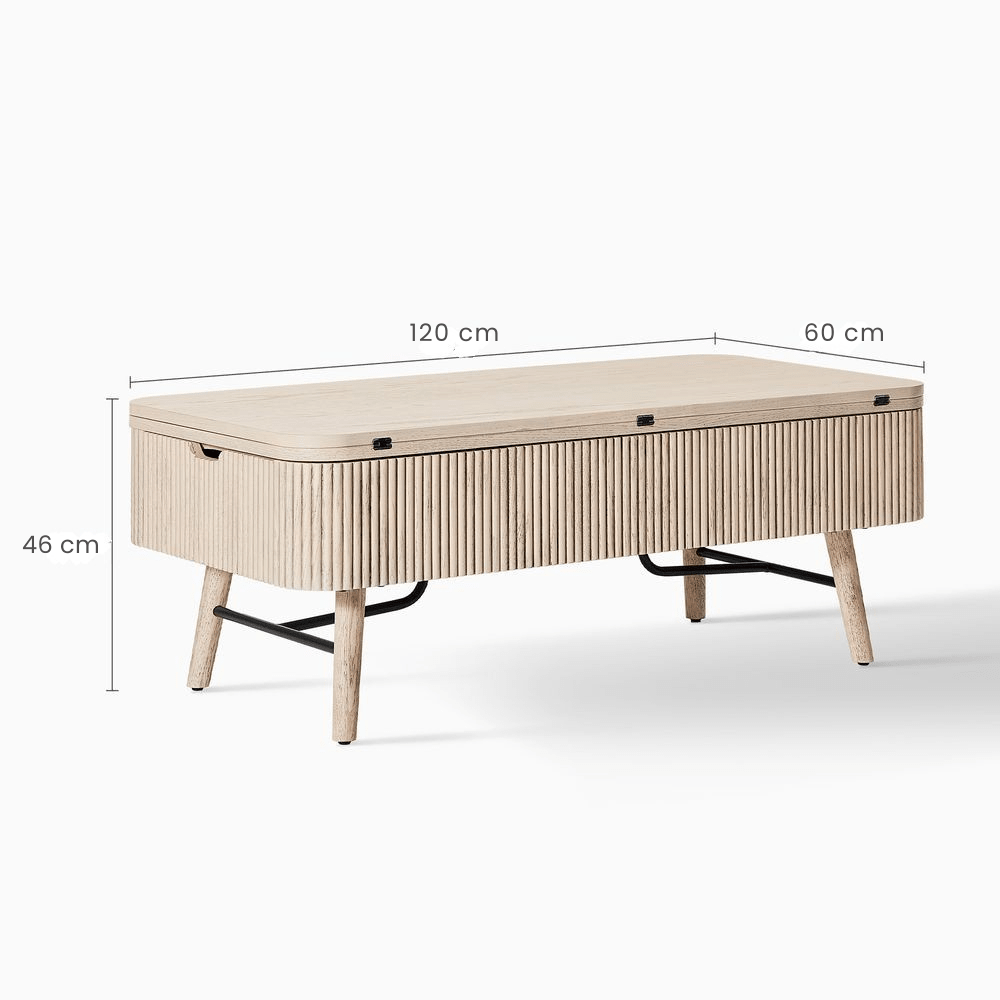 Rivaro Lift - Top Coffee Table, 120cm - Exclusivia