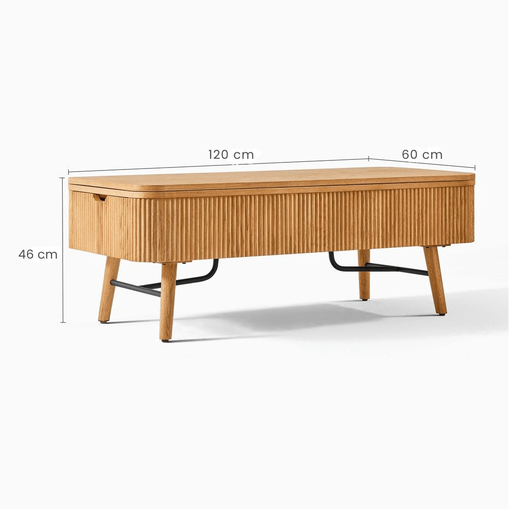 Rivaro Lift - Top Coffee Table, 120cm - Exclusivia