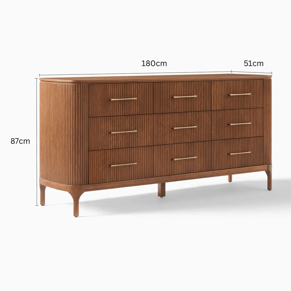 Rivelle 9 - Drawer Dresser - Exclusivia