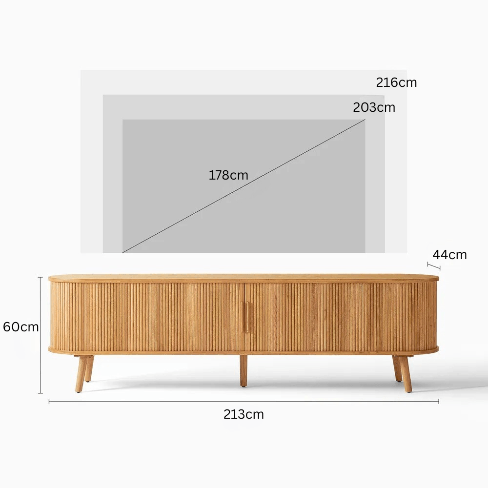 RIVELLE Oak Media Console - Exclusivia
