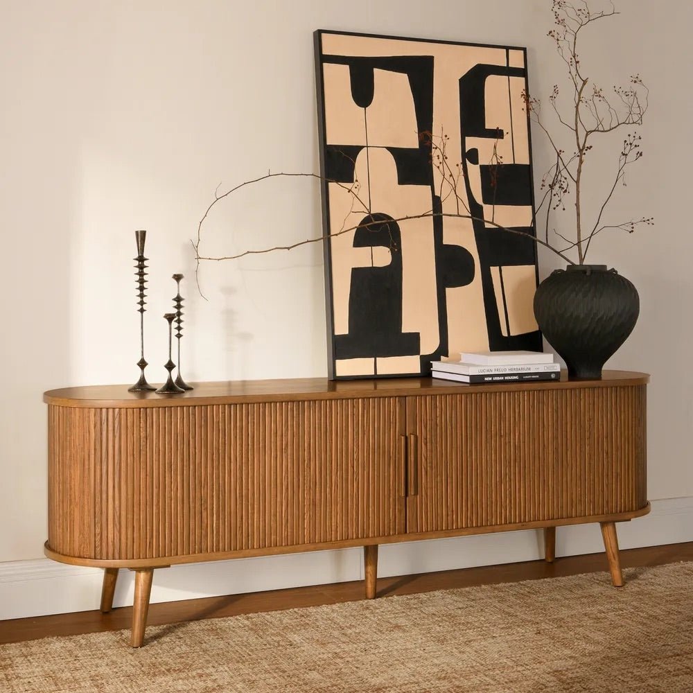 RIVELLE Oak Media Console - Exclusivia