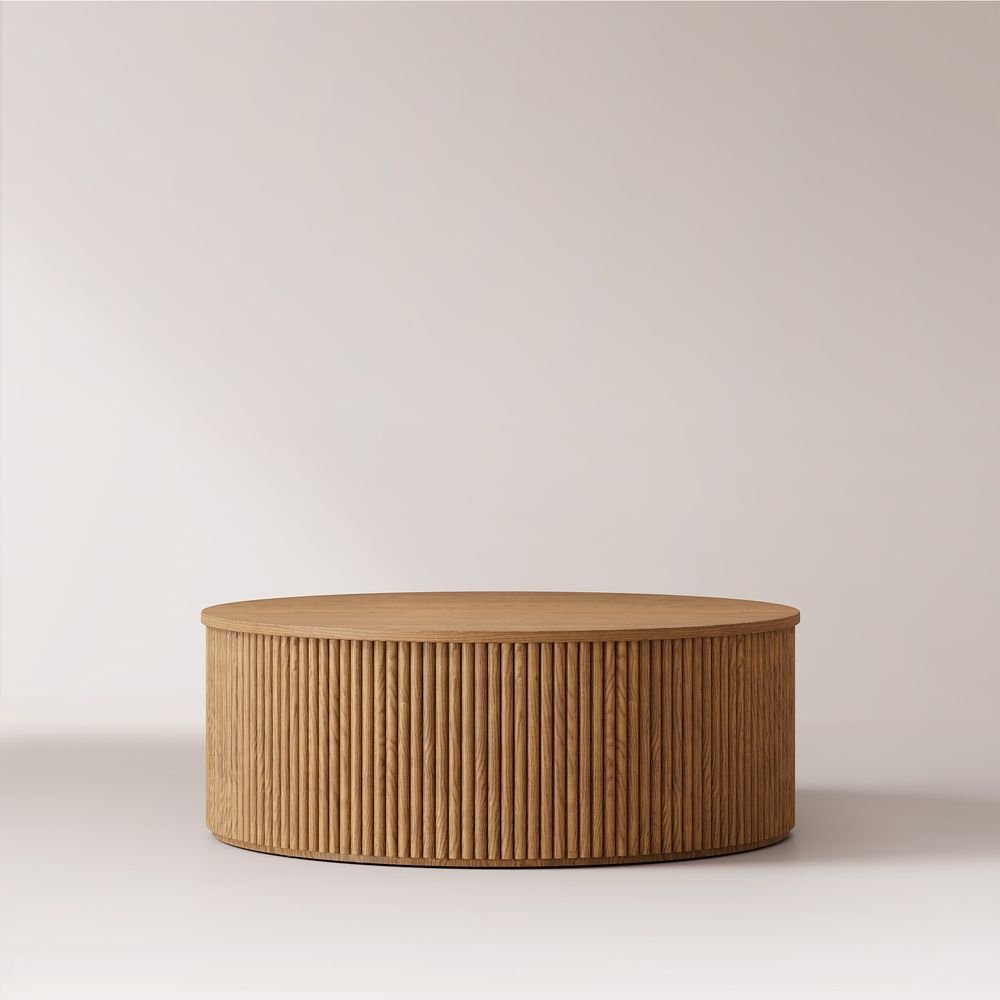 Rivelle Round Coffee Table, 90cm - Exclusivia