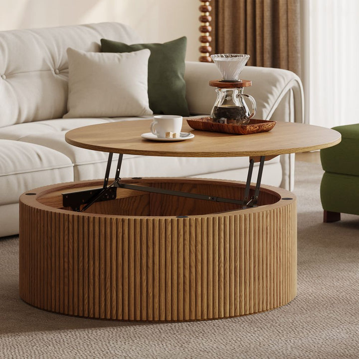 Rivelle Round Coffee Table, 90cm - Exclusivia