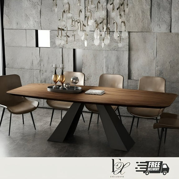 ROBIN Modern Solid Wood Dining Table - Exclusivia