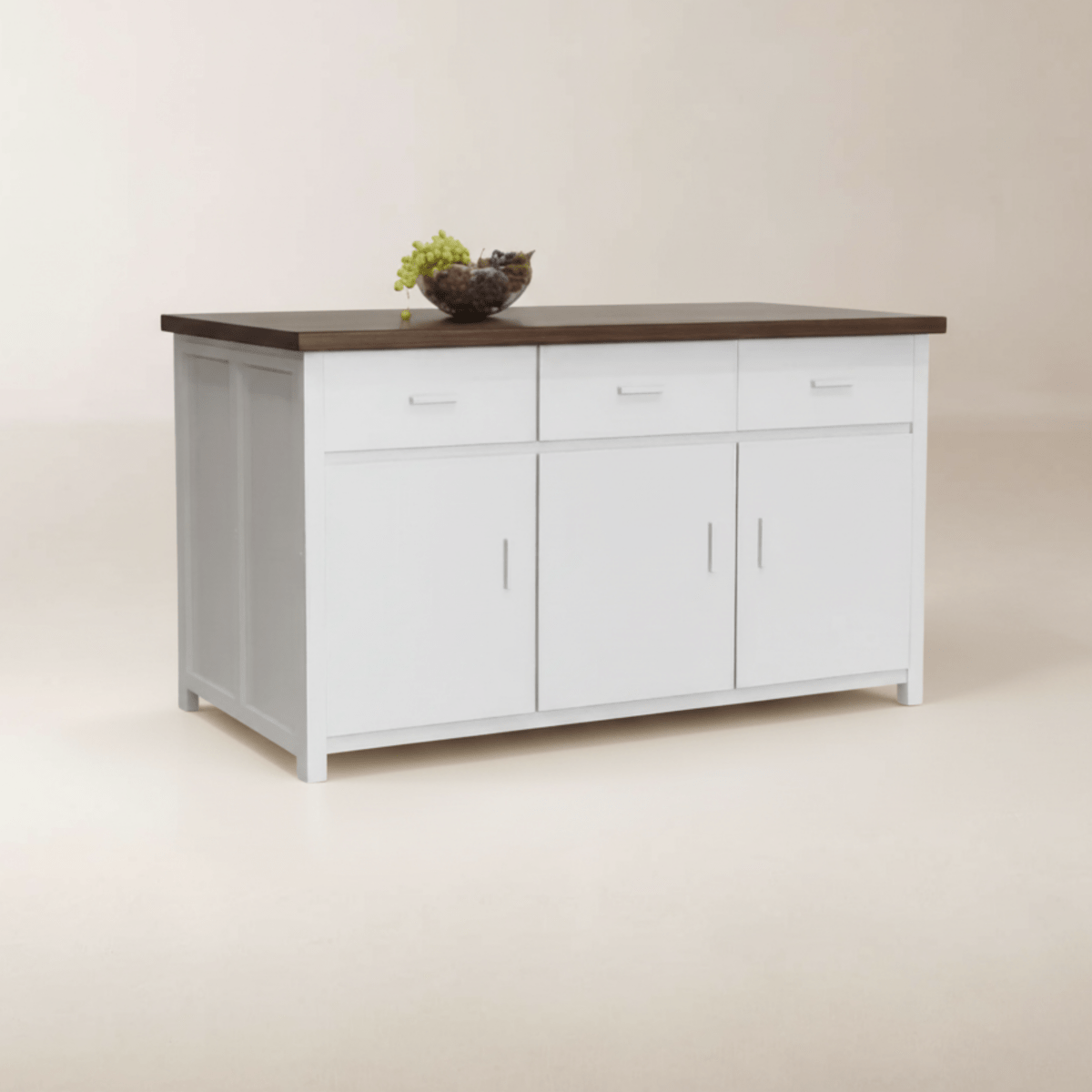 RON Kitchen Island Table with Cupboards - Exclusivia