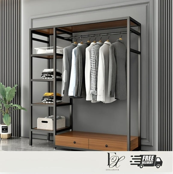 ROSAS Modern Open Concept Wardrobe - Exclusivia