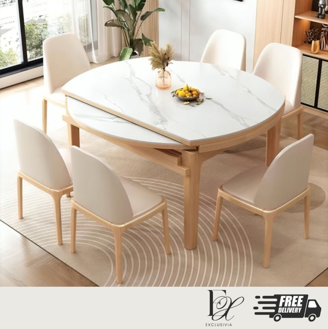 RUE Scandinavian Sintered Stone Dining Table - Exclusivia