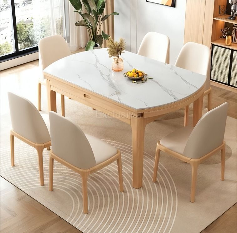 RUE Scandinavian Sintered Stone Dining Table - Exclusivia