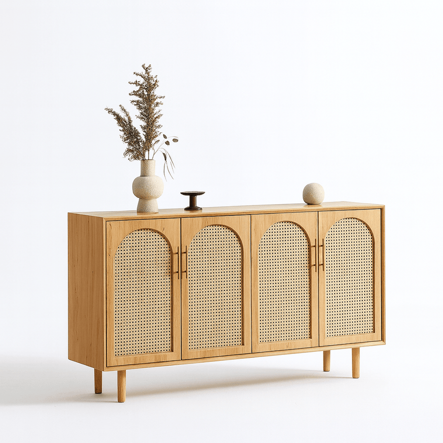 RUMI Rattan Sideboard Cabinet Console - Exclusivia