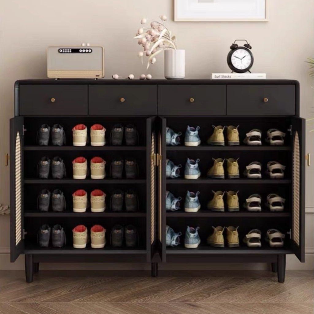 RUVIA Rattan Shoe Cabinet - Exclusivia