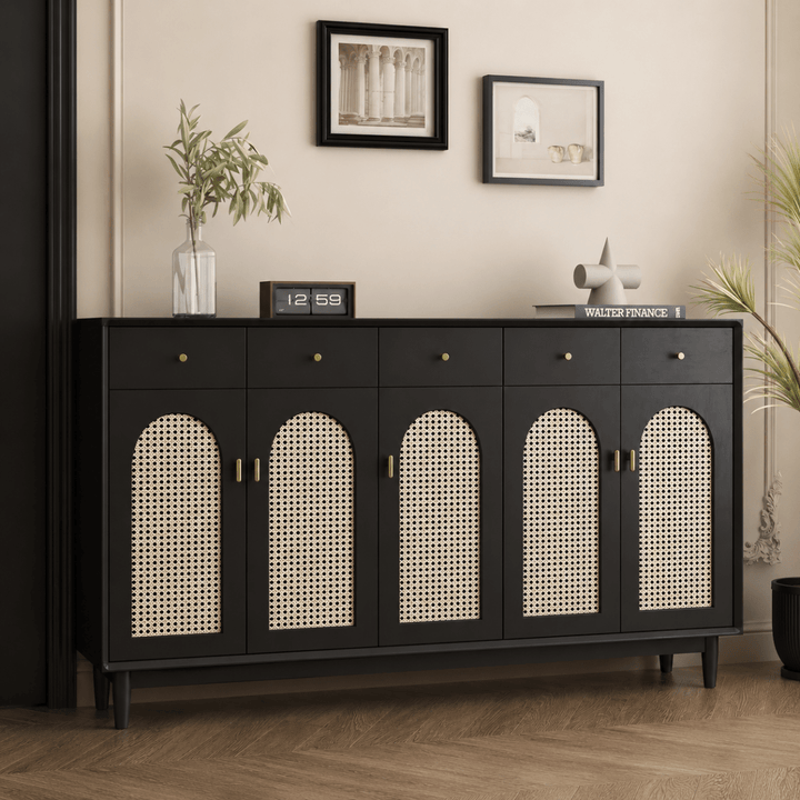 RUVIA Rattan Shoe Cabinet - Exclusivia