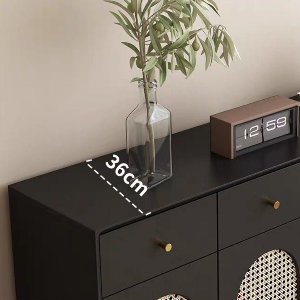 RUVIA Rattan Shoe Cabinet - Exclusivia