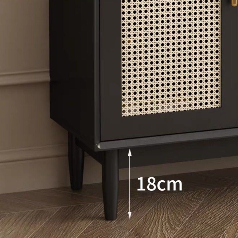 RUVIA Rattan Shoe Cabinet - Exclusivia