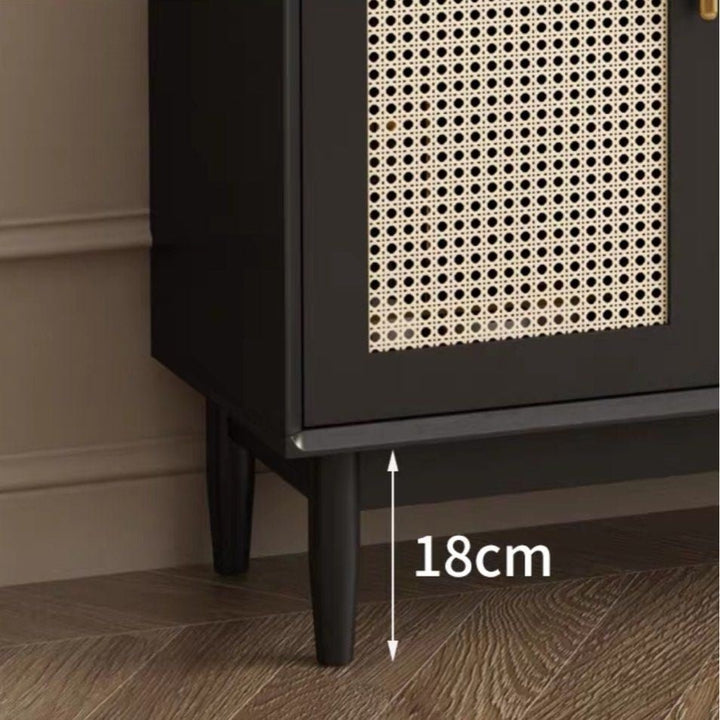RUVIA Rattan Shoe Cabinet - Exclusivia