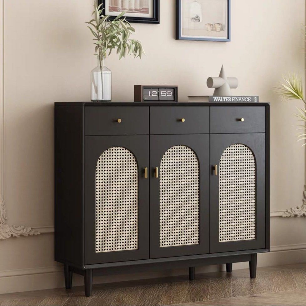 RUVIA Rattan Shoe Cabinet - Exclusivia
