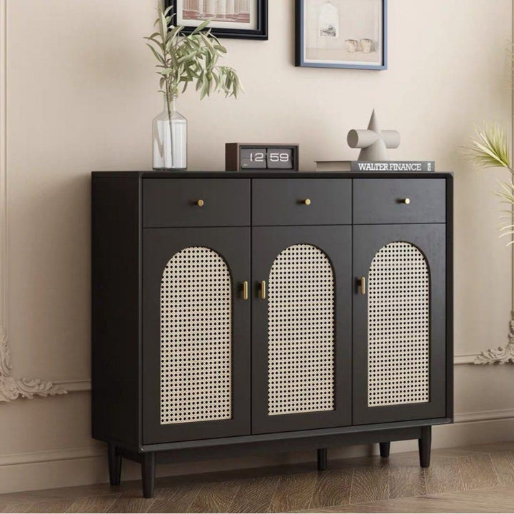RUVIA Rattan Shoe Cabinet - Exclusivia