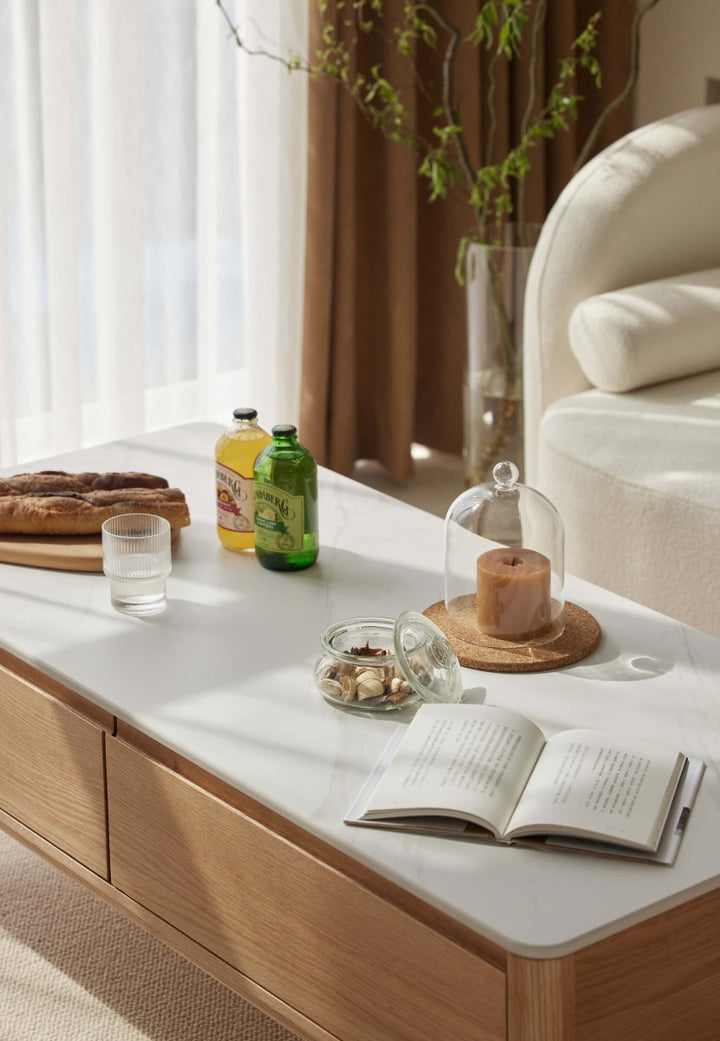 Sable Solid Wood Coffee Table - Exclusivia