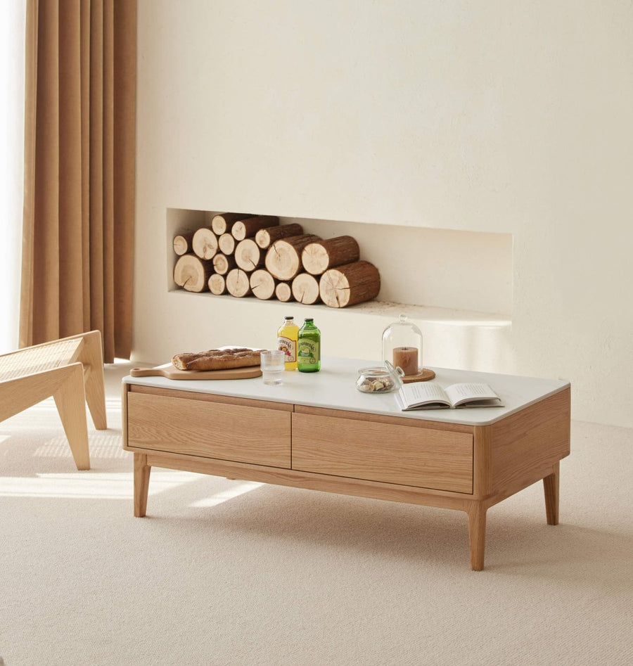 Sable Solid Wood Coffee Table - Exclusivia