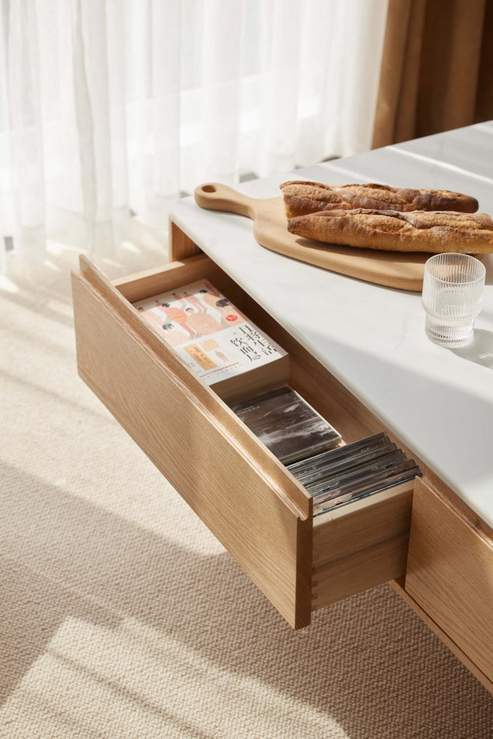 Sable Solid Wood Coffee Table - Exclusivia