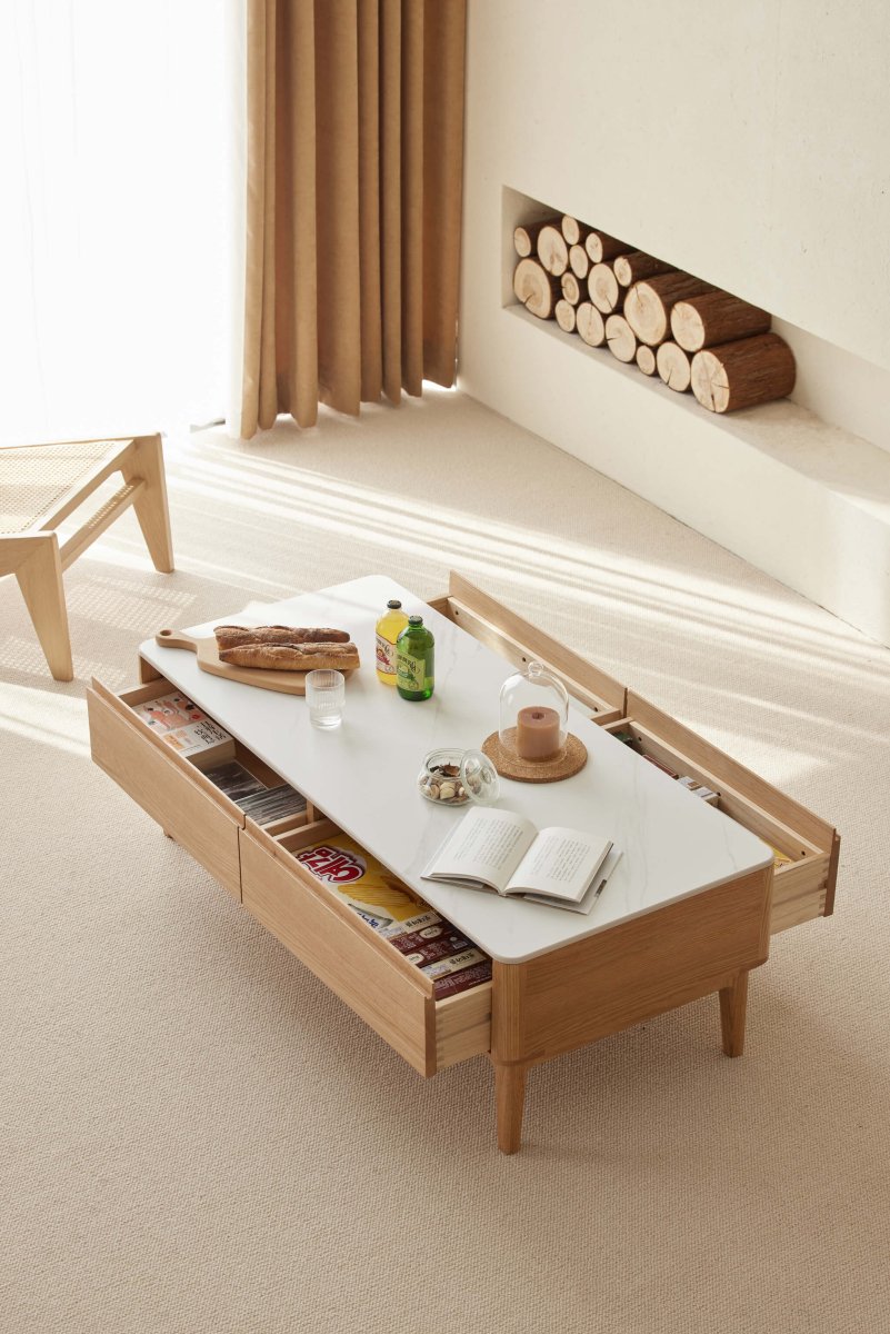 Sable Solid Wood Coffee Table - Exclusivia