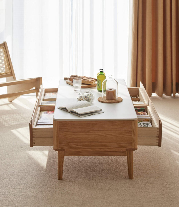 Sable Solid Wood Coffee Table - Exclusivia