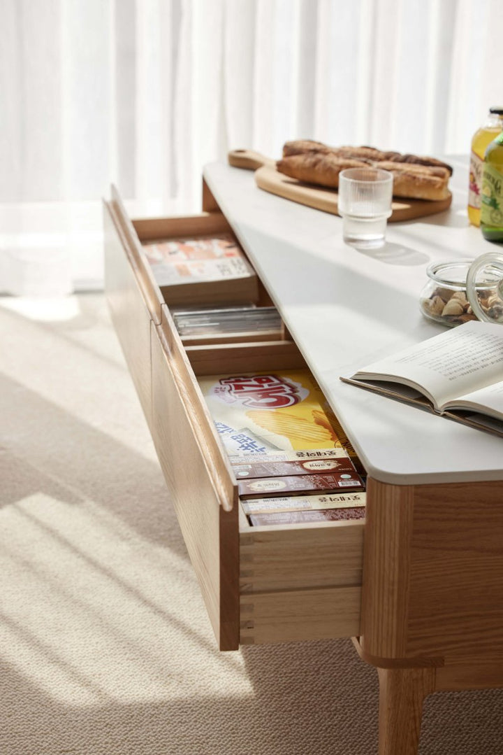 Sable Solid Wood Coffee Table - Exclusivia