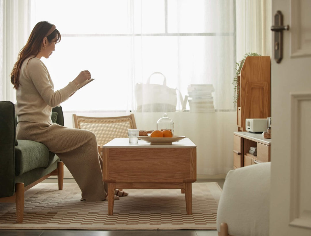 Sable Solid Wood Coffee Table - Exclusivia