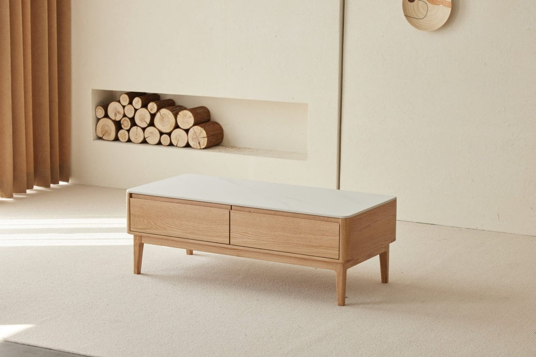 Sable Solid Wood Coffee Table - Exclusivia