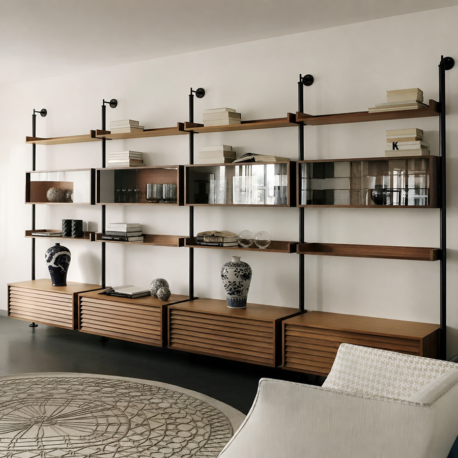 LOFT Modern Solid Wood Bookshelf
