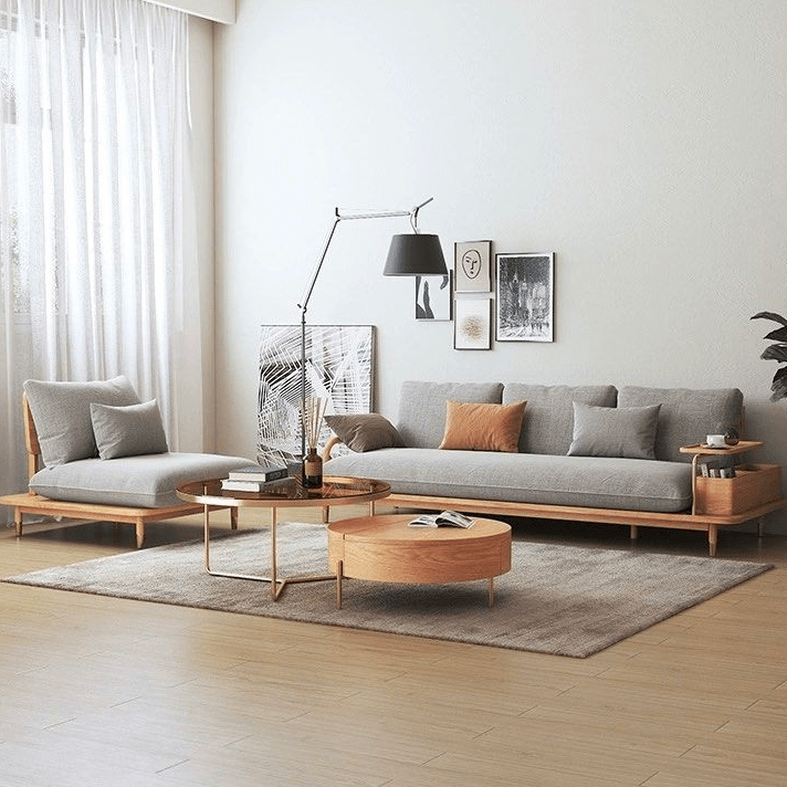 Savio Japandi Fabric Sofa - Exclusivia
