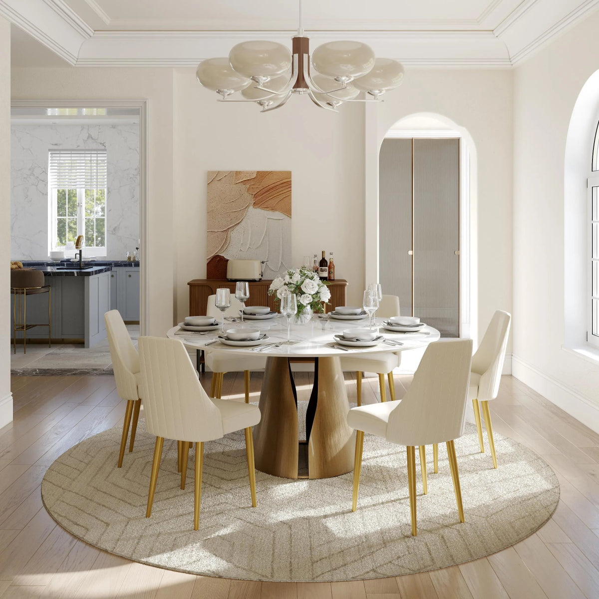 Savora Set of 2 Upholstered Dining Chairs - Exclusivia