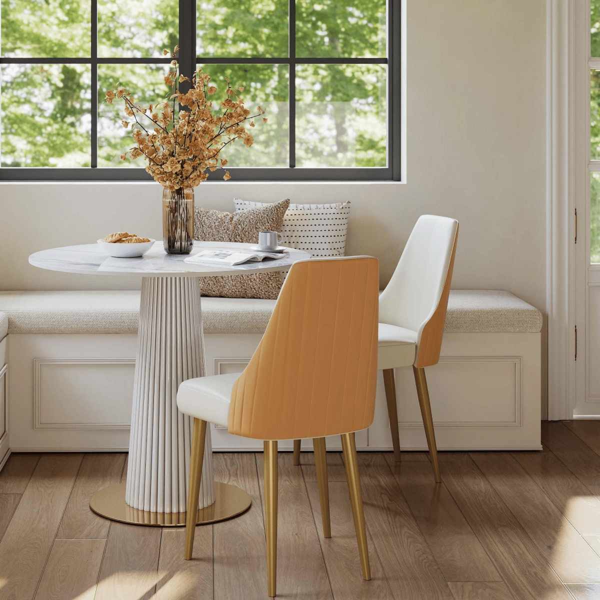 Savora Set of 2 Upholstered Dining Chairs - Exclusivia