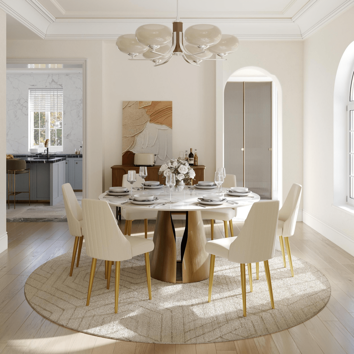 Savora Set of 2 Upholstered Dining Chairs - Exclusivia