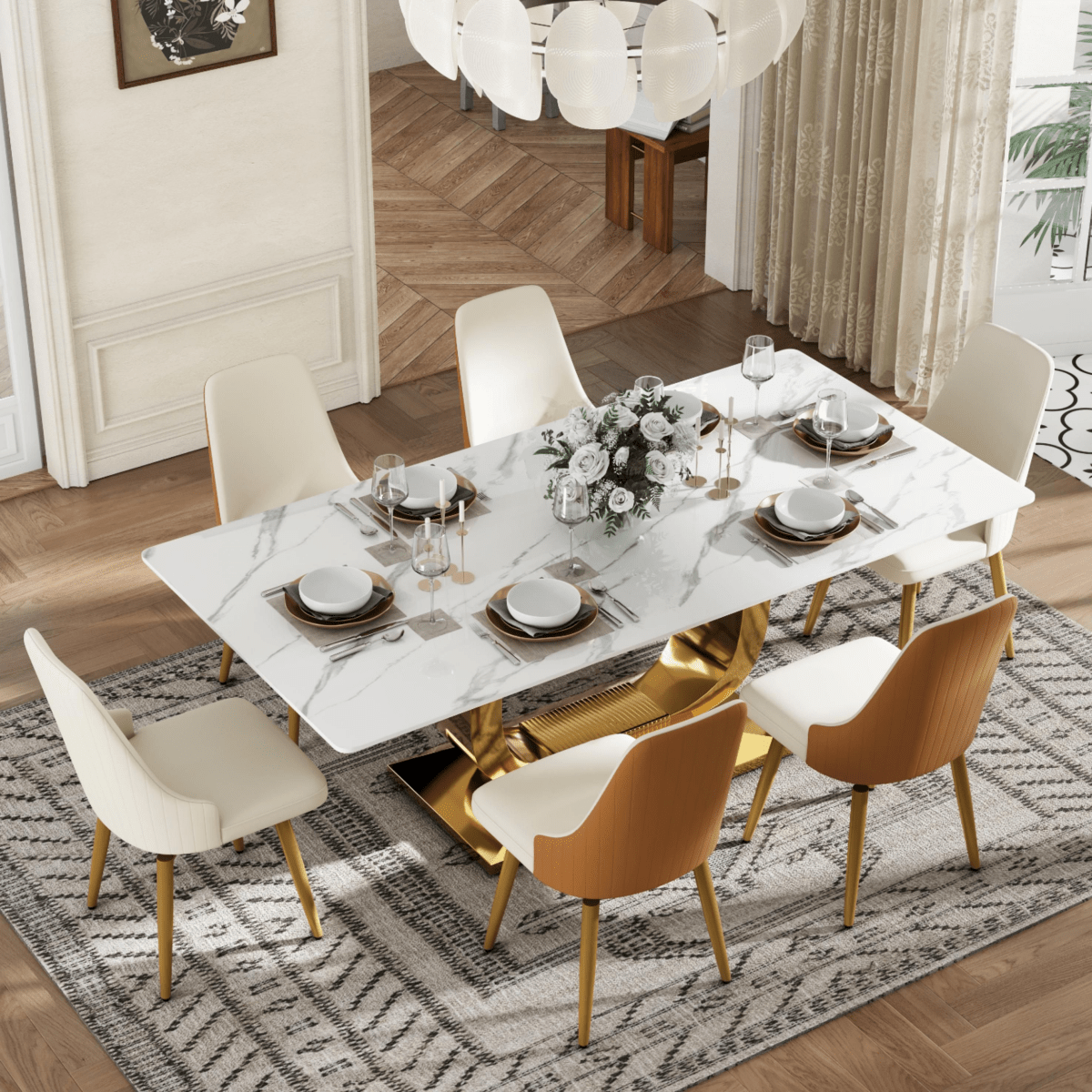 Savora Set of 2 Upholstered Dining Chairs - Exclusivia