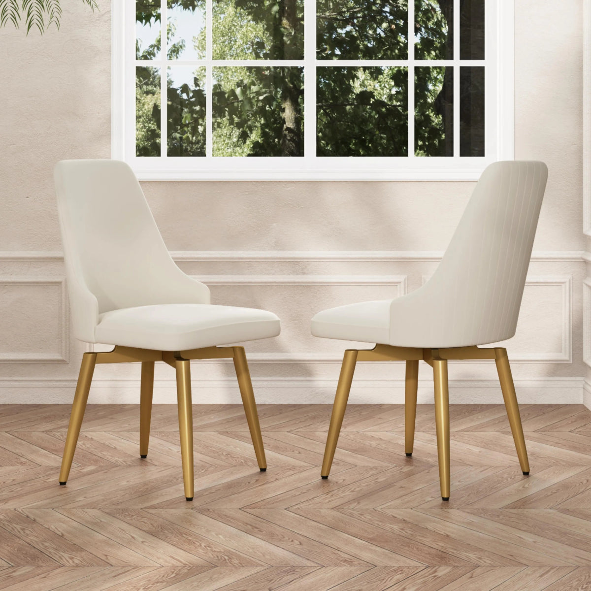 Savora Set of 2 Upholstered Dining Chairs - Exclusivia