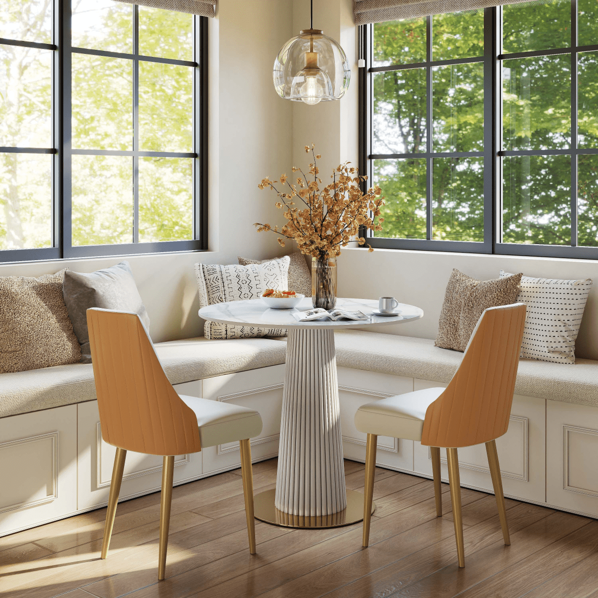 Savora Set of 2 Upholstered Dining Chairs - Exclusivia