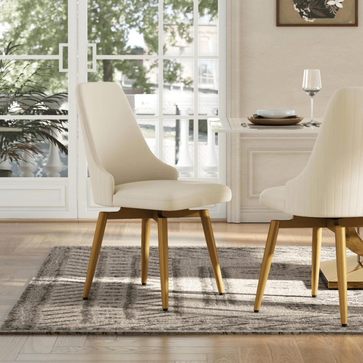 Savora Set of 2 Upholstered Dining Chairs - Exclusivia