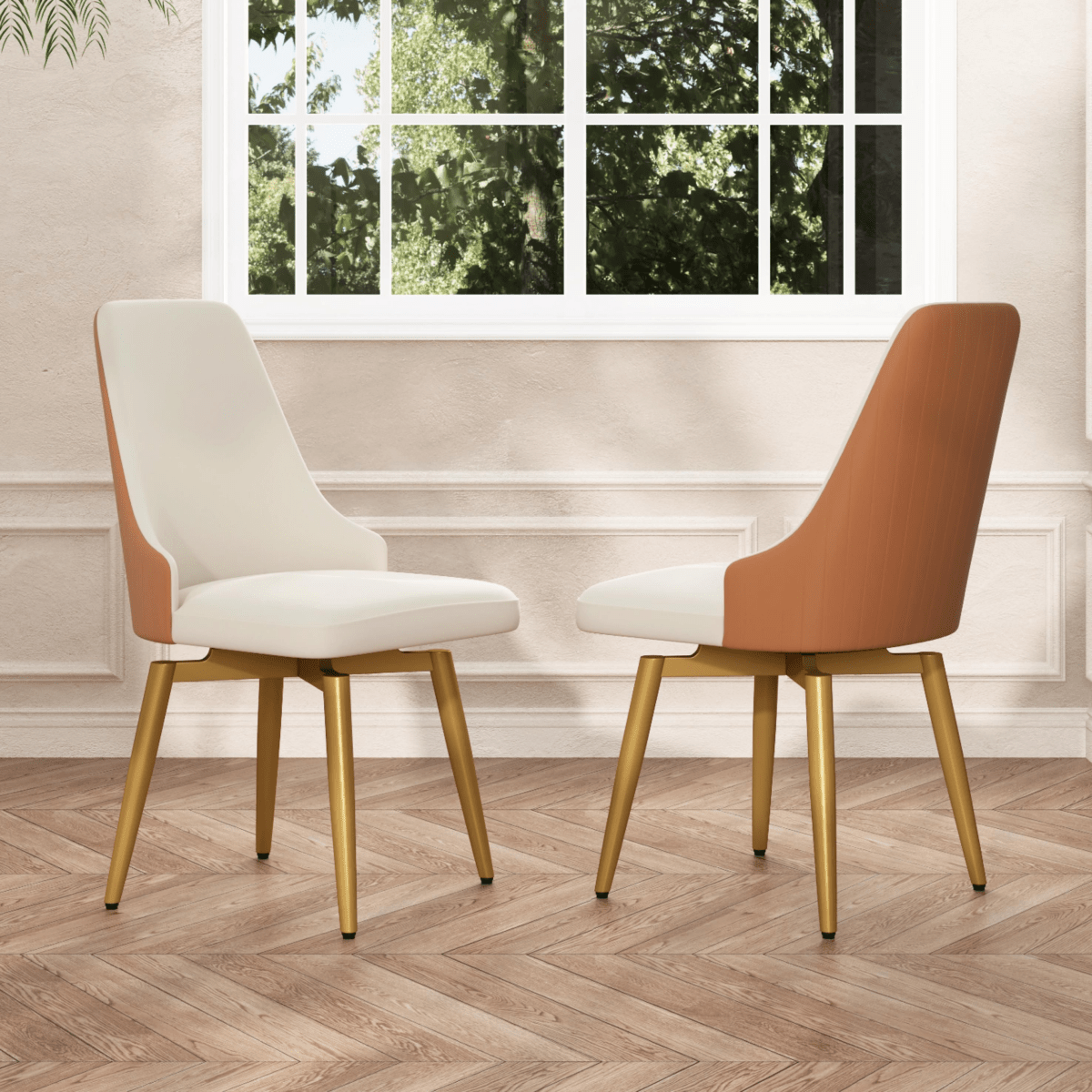 Savora Set of 2 Upholstered Dining Chairs - Exclusivia