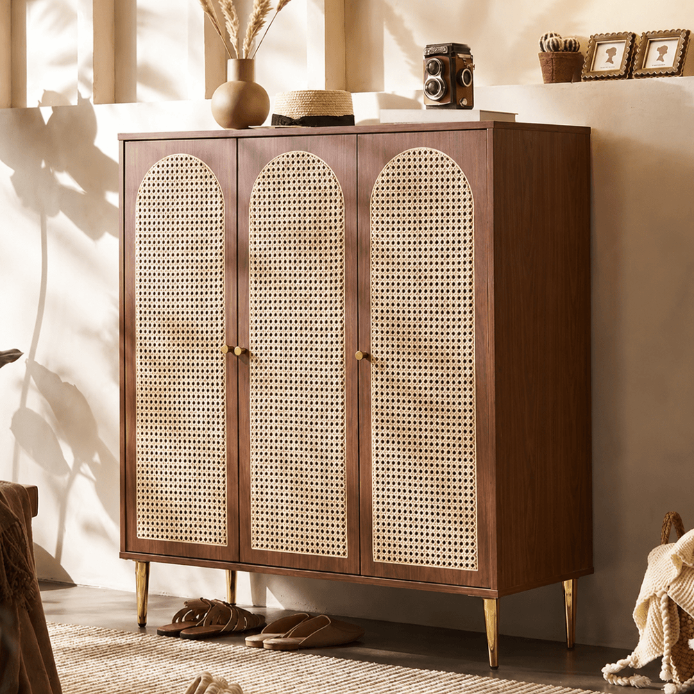 SELVA Rattan Shoe Cabinet - Exclusivia