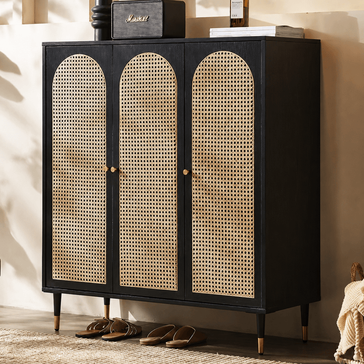 SELVA Rattan Shoe Cabinet - Exclusivia