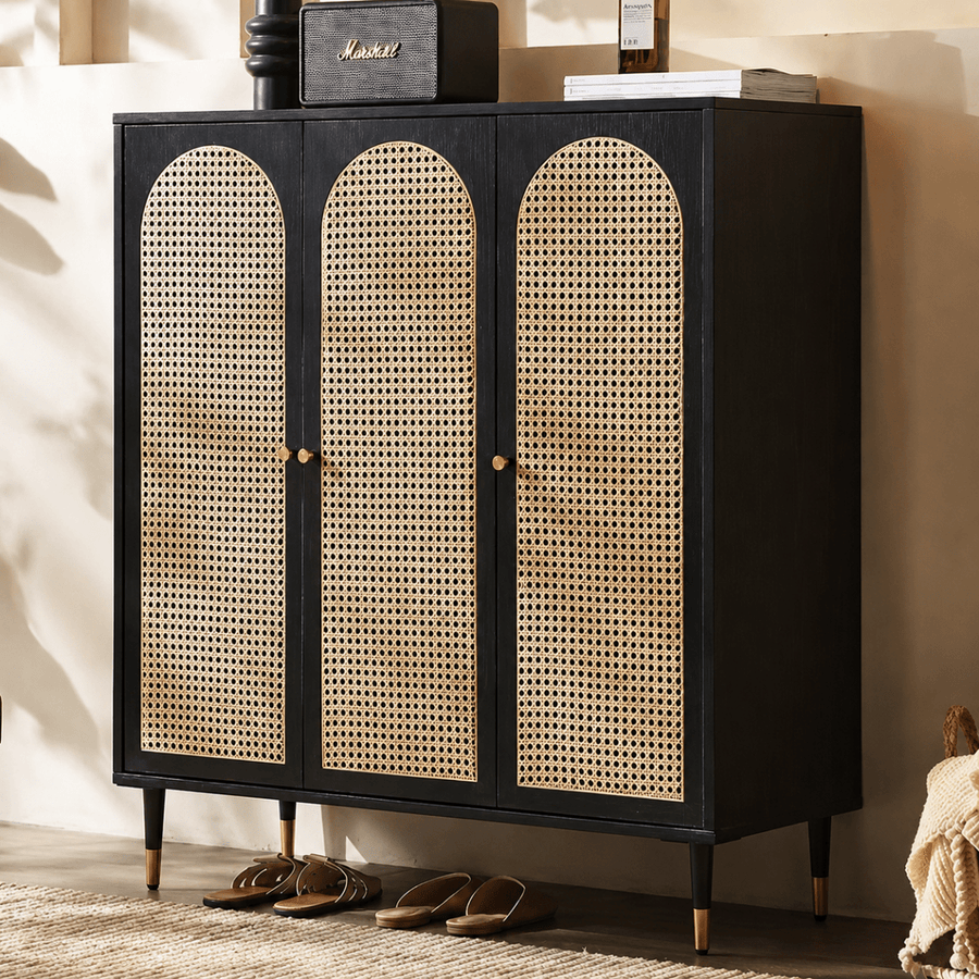SELVA Rattan Shoe Cabinet - Exclusivia