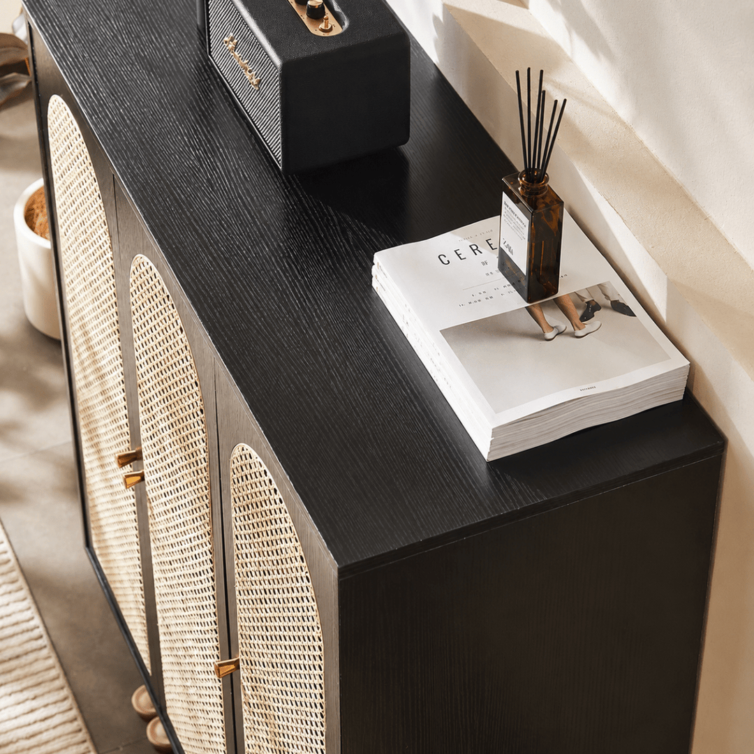 SELVA Rattan Shoe Cabinet - Exclusivia