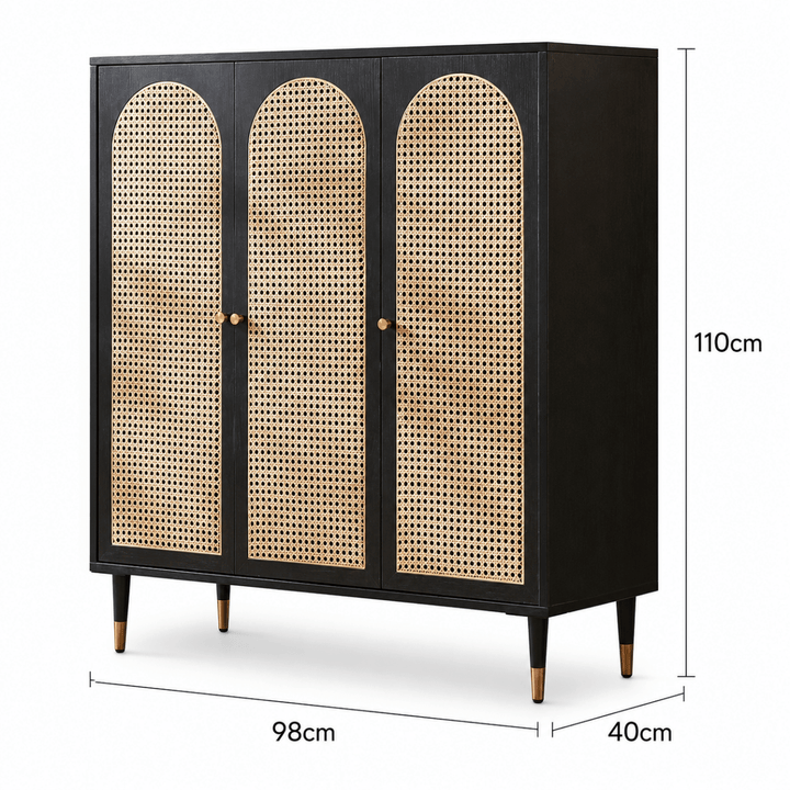 SELVA Rattan Shoe Cabinet - Exclusivia