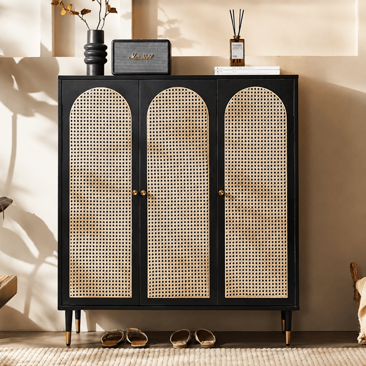 SELVA Rattan Shoe Cabinet - Exclusivia