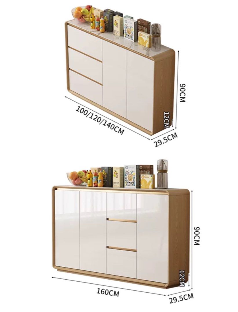 Seraphina Modern Sintered Stone Sideboard - Exclusivia