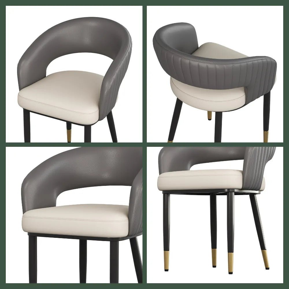 Seren 50 cm Modern Upholstered Dining Chairs — Set of 2 - Exclusivia